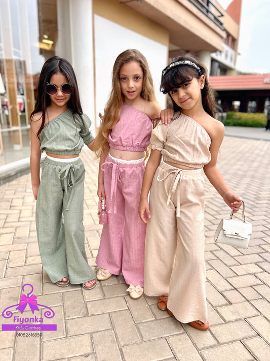 طقم قطعتين one shoulder