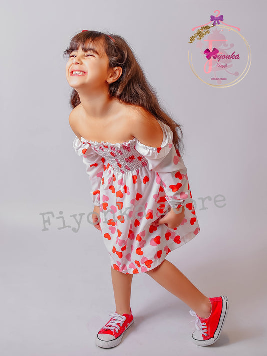 فستان قلوب اوف شولدر استك